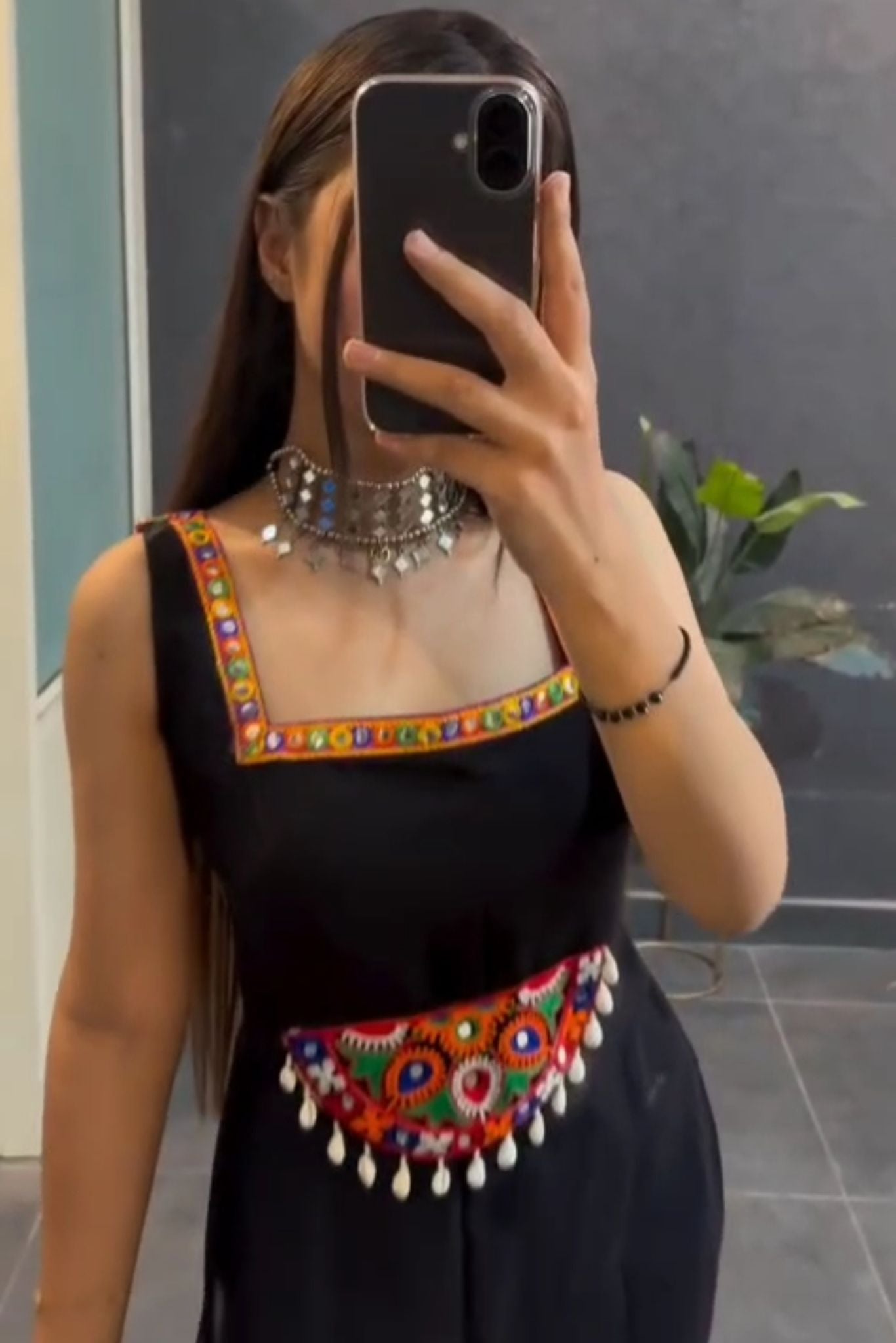 Noor-e-Navratri – Black Beauty Kurti. ( only kurti )