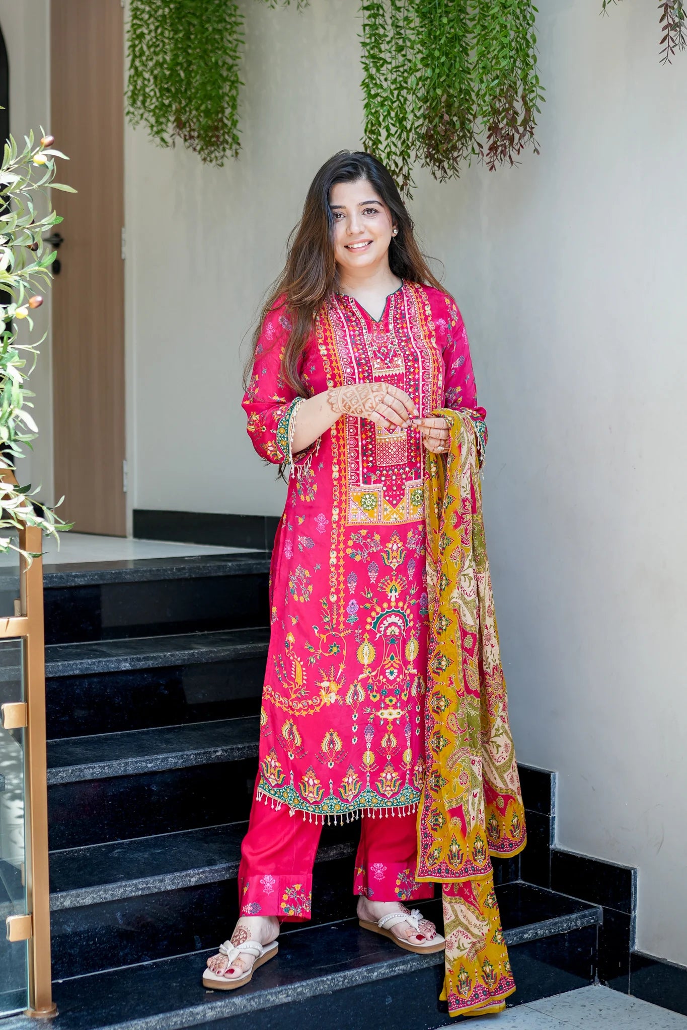 Sitara pink Heavy Fancy Pair with Dupatta set