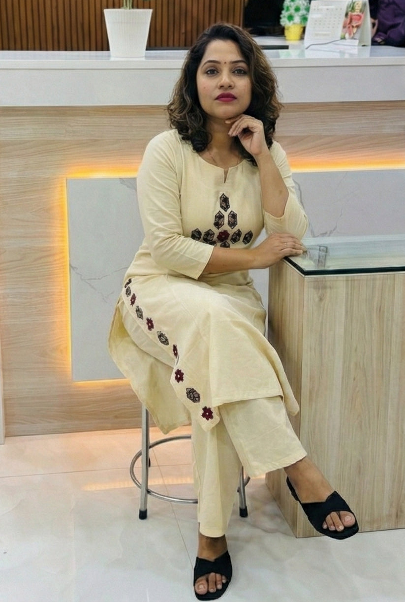 Hexa Pure Khadi Cotton Suit Set for Spring