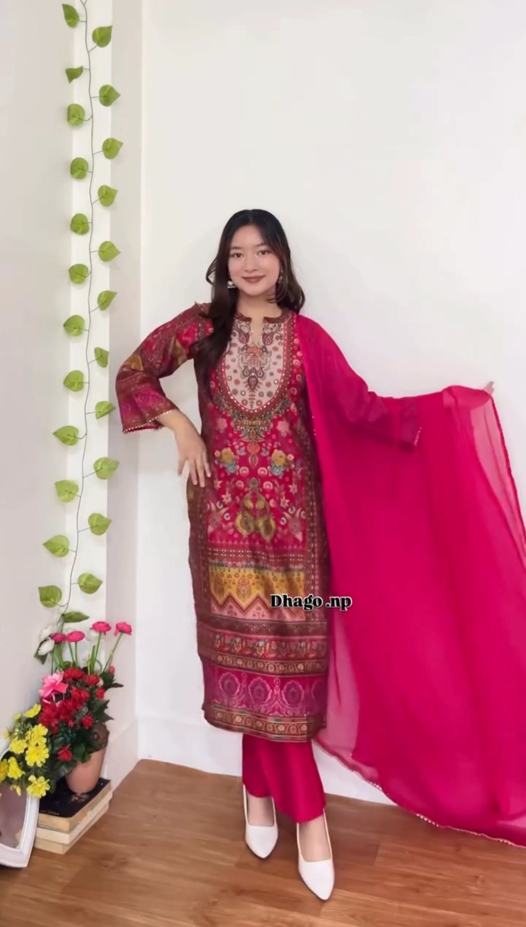 Dehlif Designer Fancy Suit Set with Dupatta