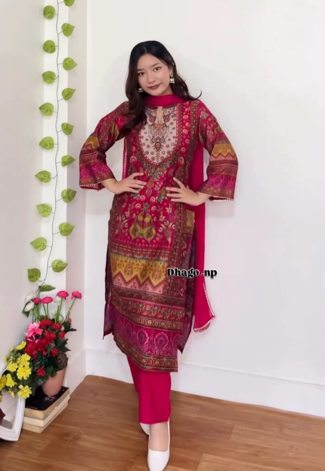 Dehlif Designer Fancy Suit Set with Dupatta