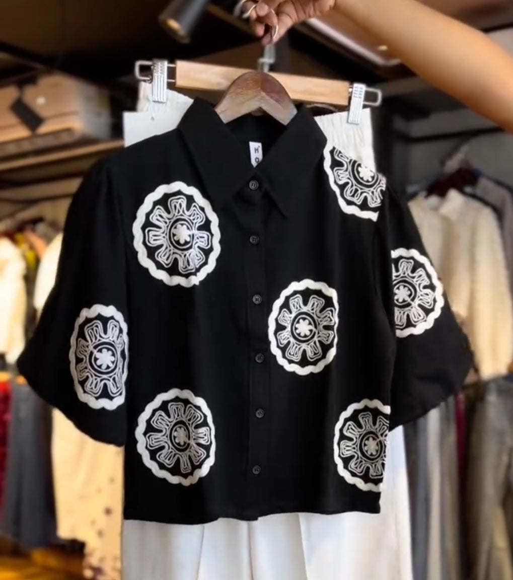 Flowero Fancy Black Shirt & pant for Women