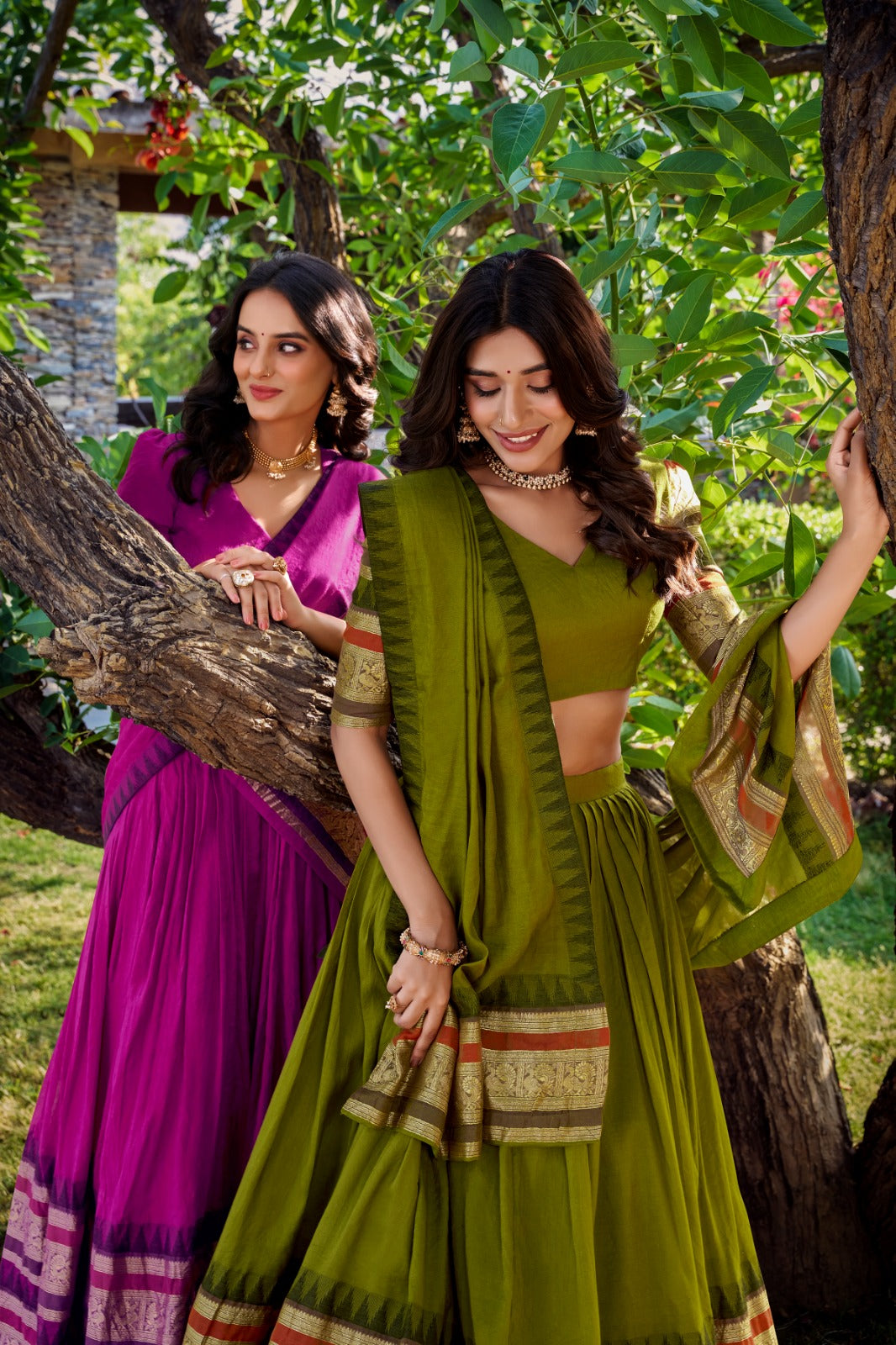 Kanthakala NIRUPA Pure Chanderi Lehenga Set – A Tale of Royal Elegance