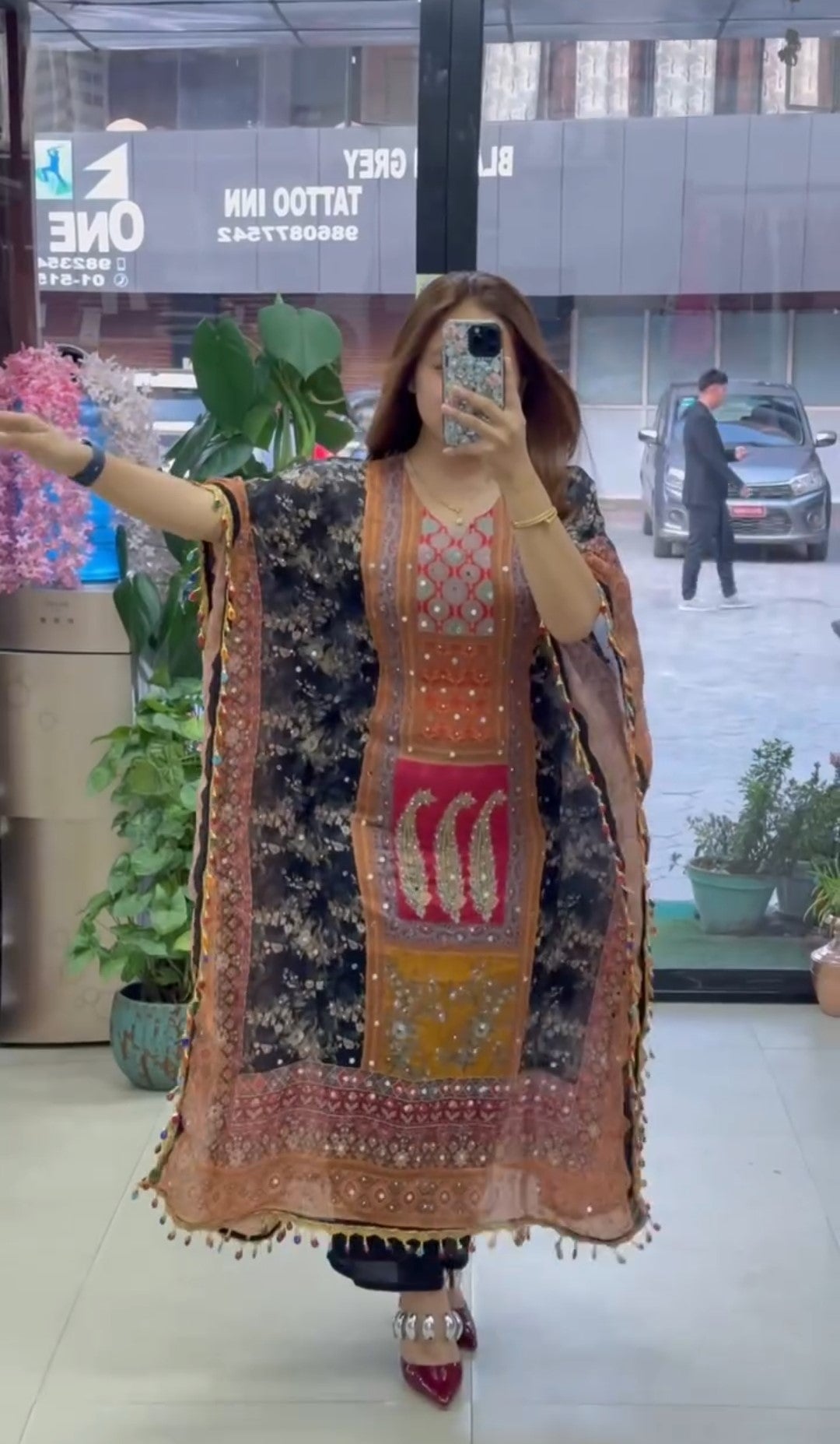 Jiya Designer Fancy Kaftan with Pair