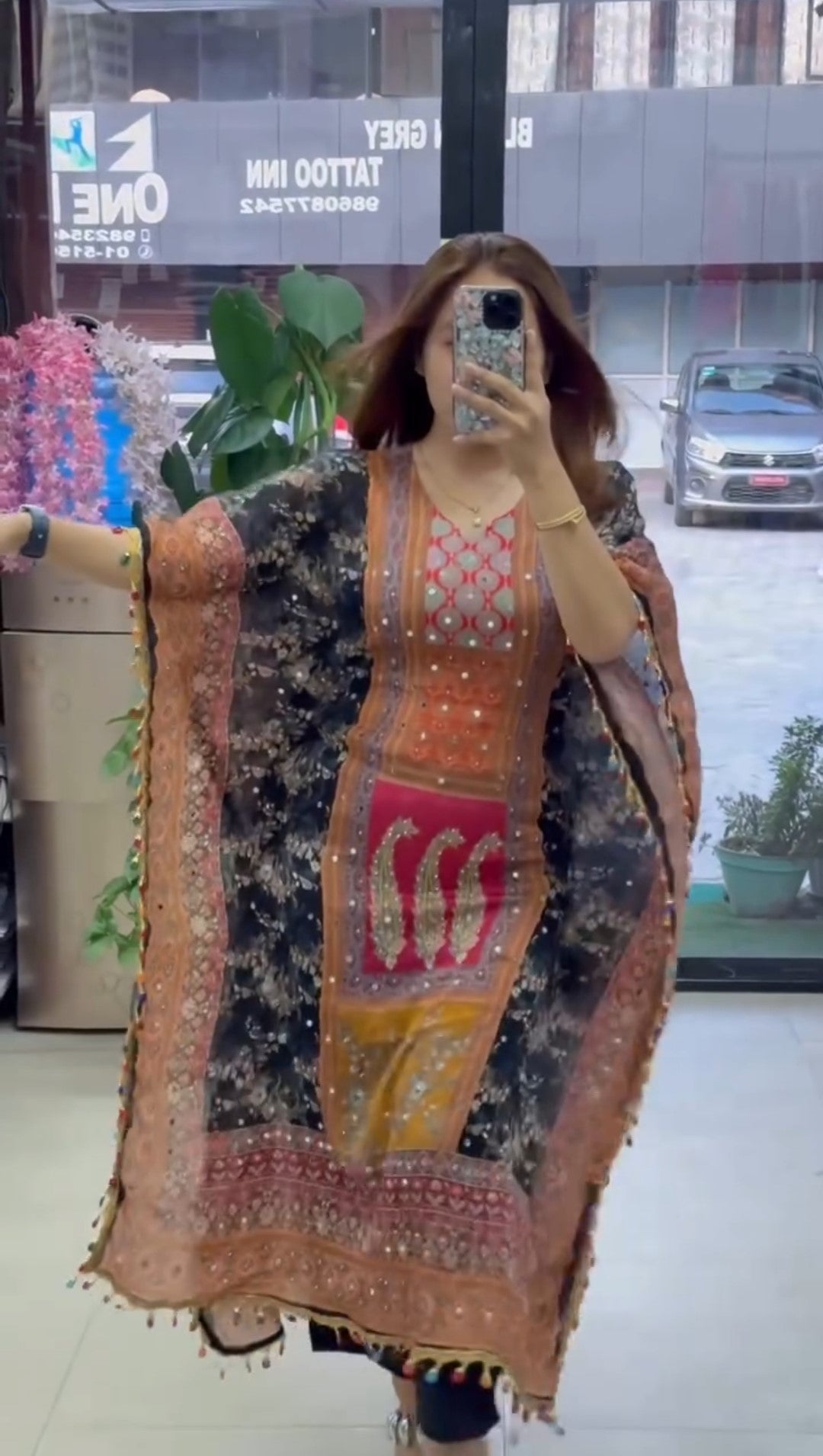 Jiya Designer Fancy Kaftan with Pair