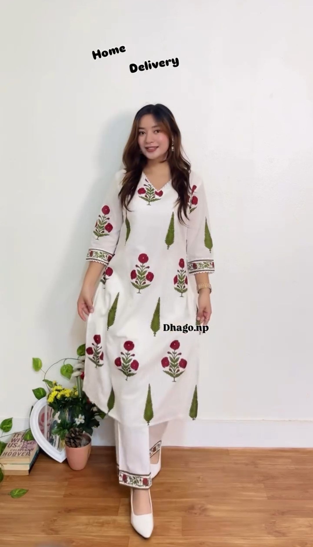 Sorra Print A-Line Kurta Set for Women