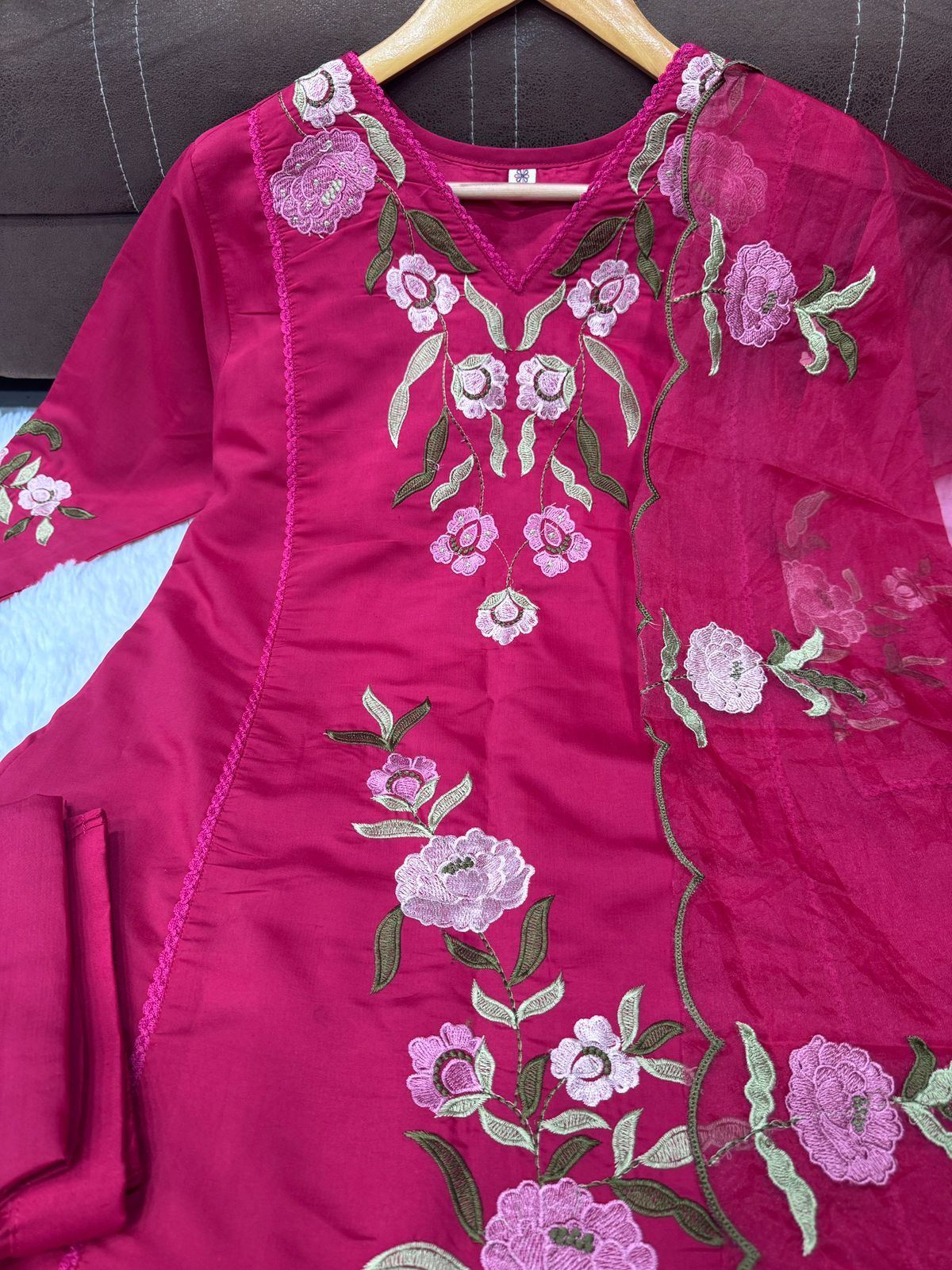 Chhavi Floral Detailing Anarkali Set