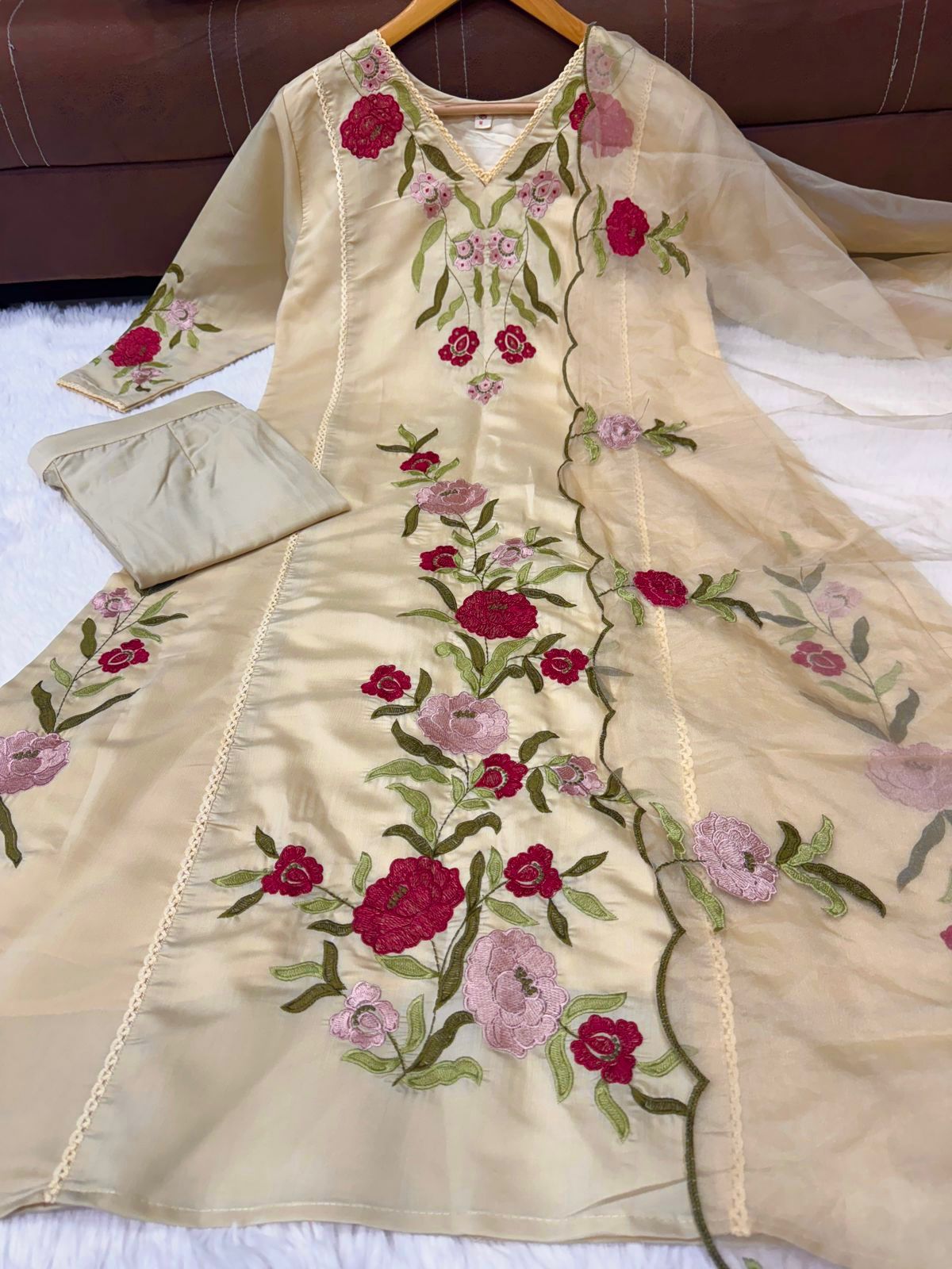Chhavi Floral Detailing Anarkali Set
