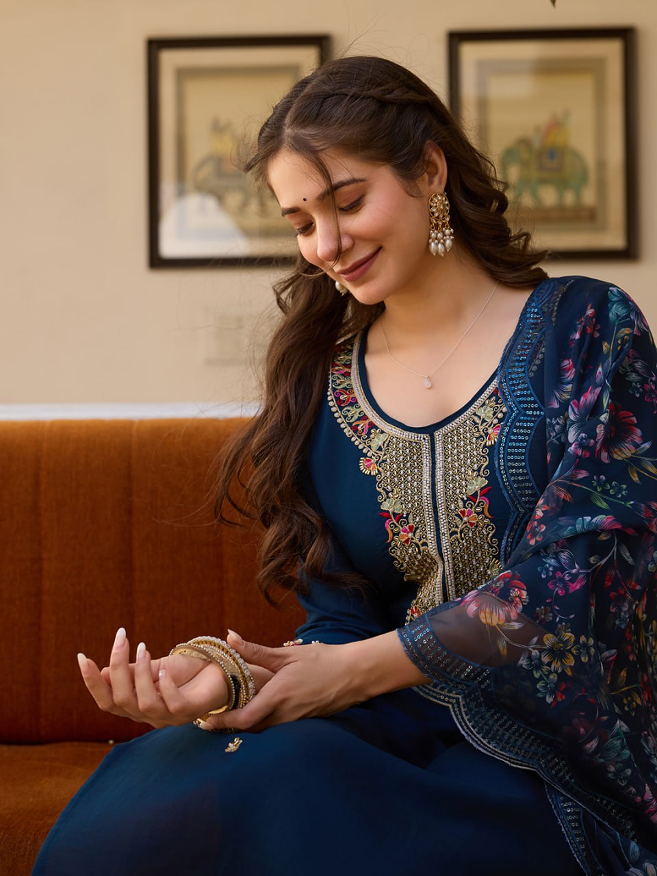 Jade Berry – A Hues Designer Suit Set by Kanthas