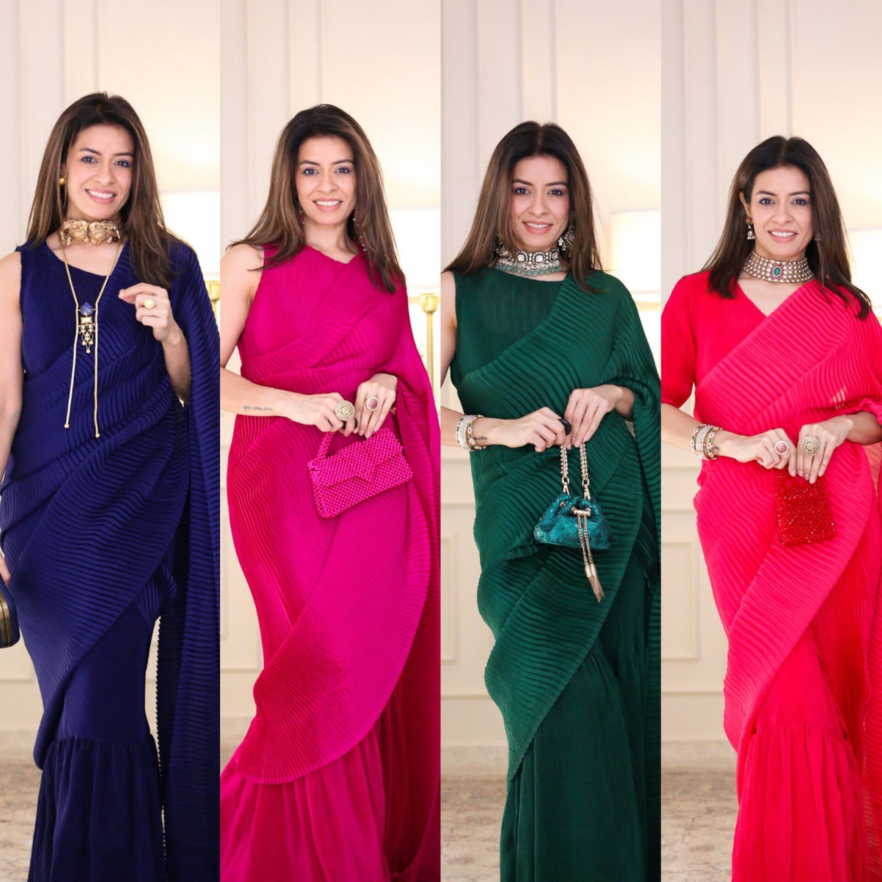 Siyani traditional one-piece Designer saree-gown