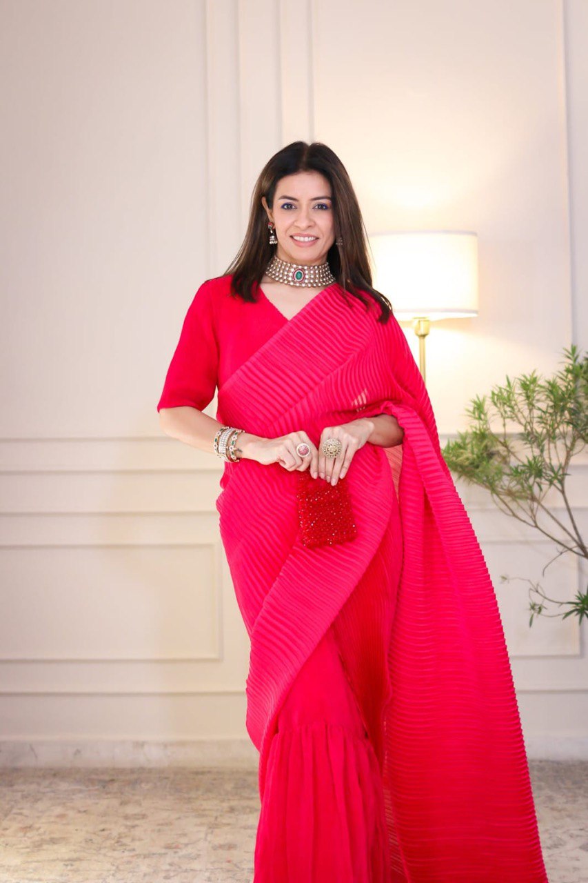 Siyani traditional one-piece Designer saree-gown