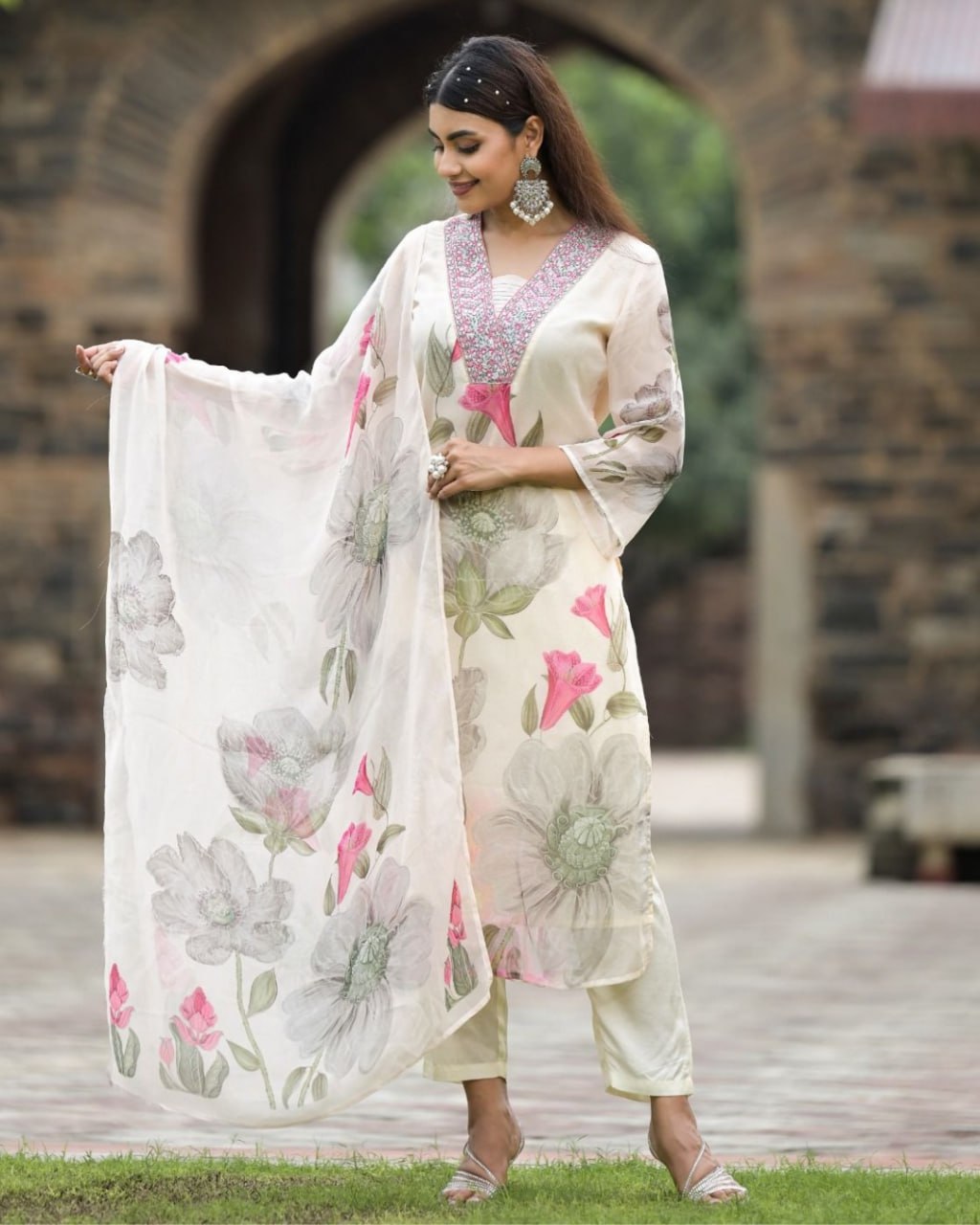 Floral Whispers – The Ivory Outfit Edit by Kanthas