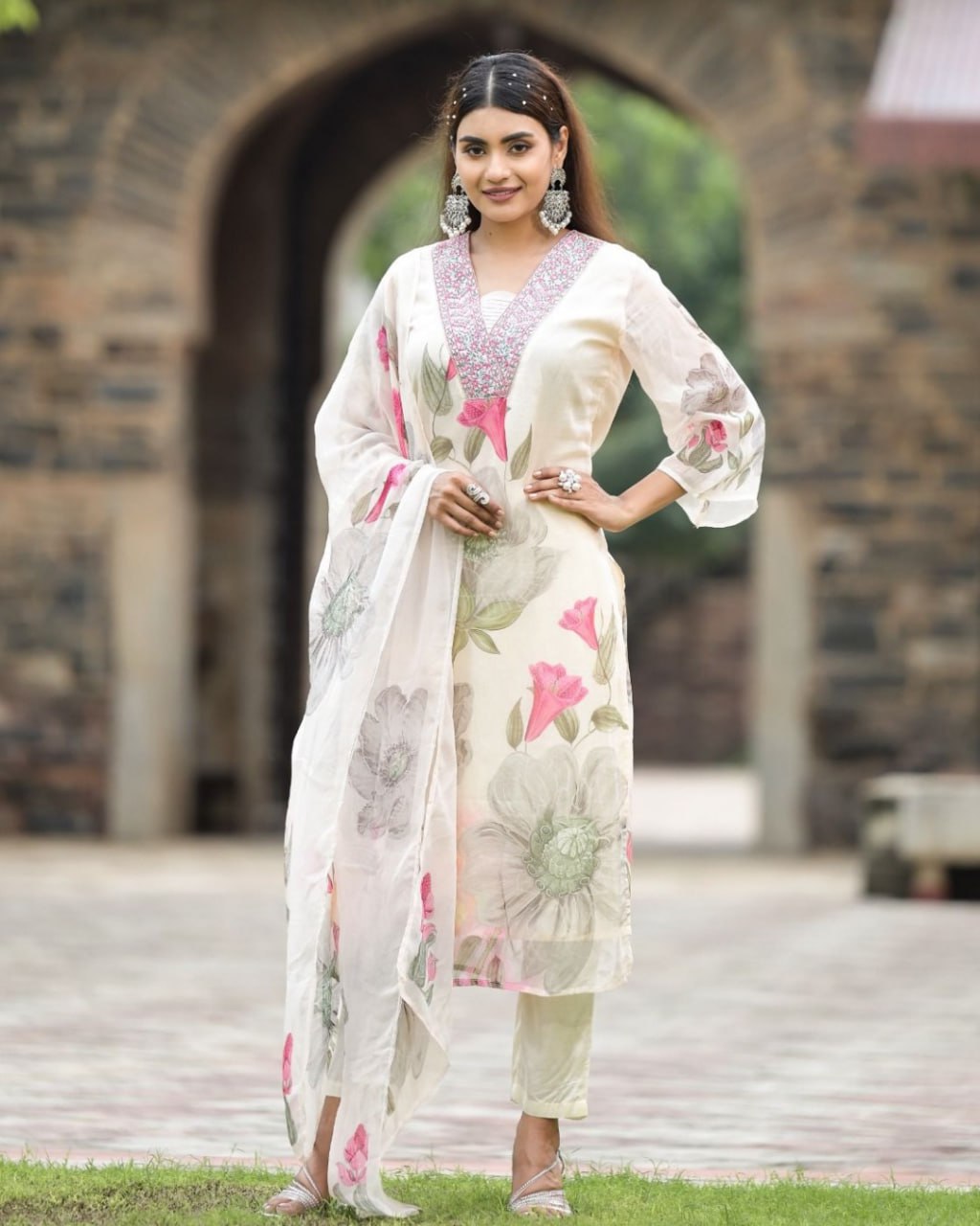 Floral Whispers – The Ivory Outfit Edit by Kanthas
