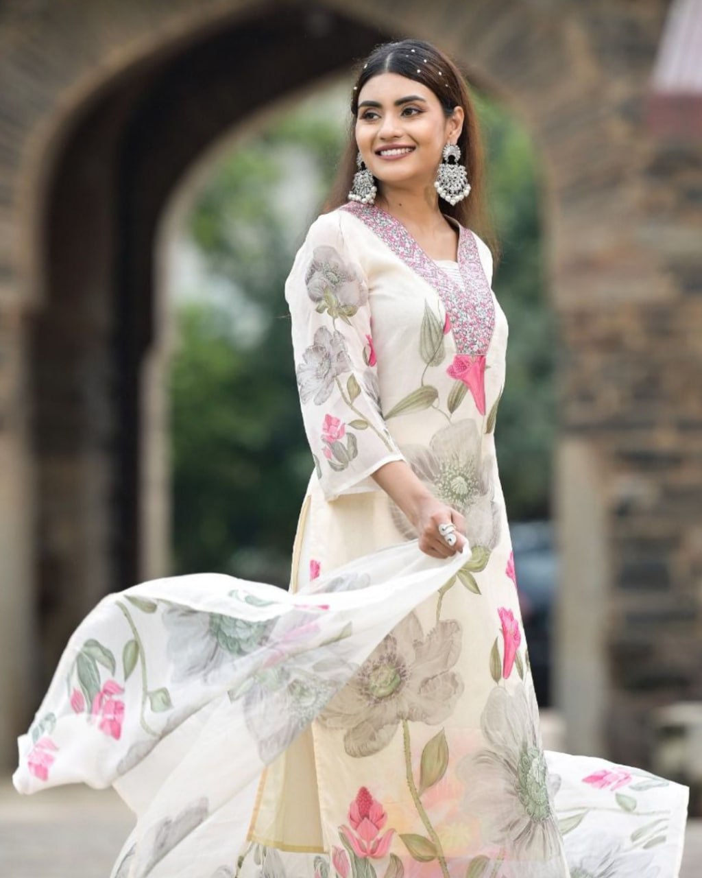 Floral Whispers – The Ivory Outfit Edit by Kanthas