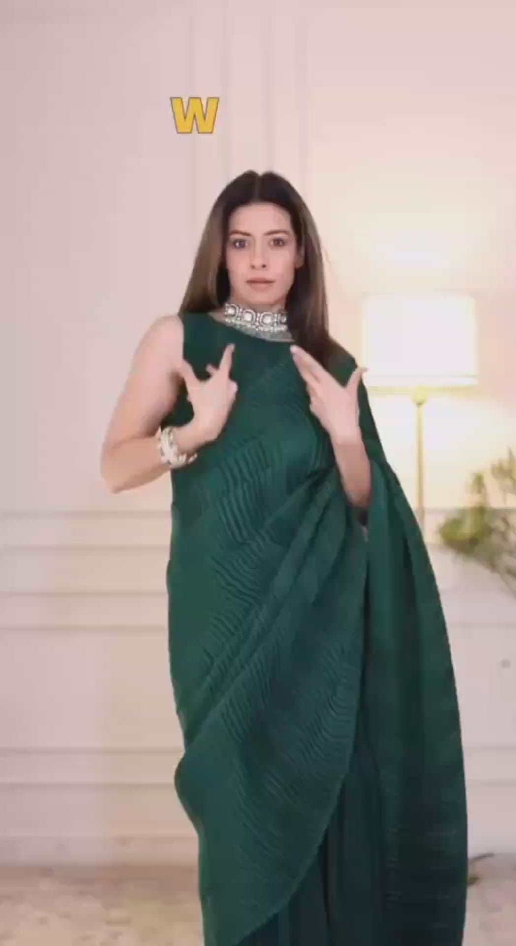 Siyani traditional one-piece Designer saree-gown