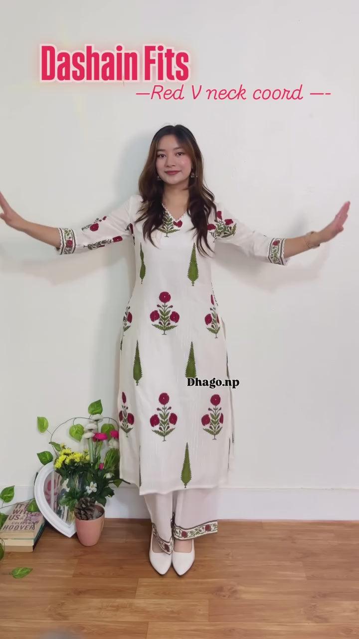 Sorra Print A-Line Kurta Set for Women