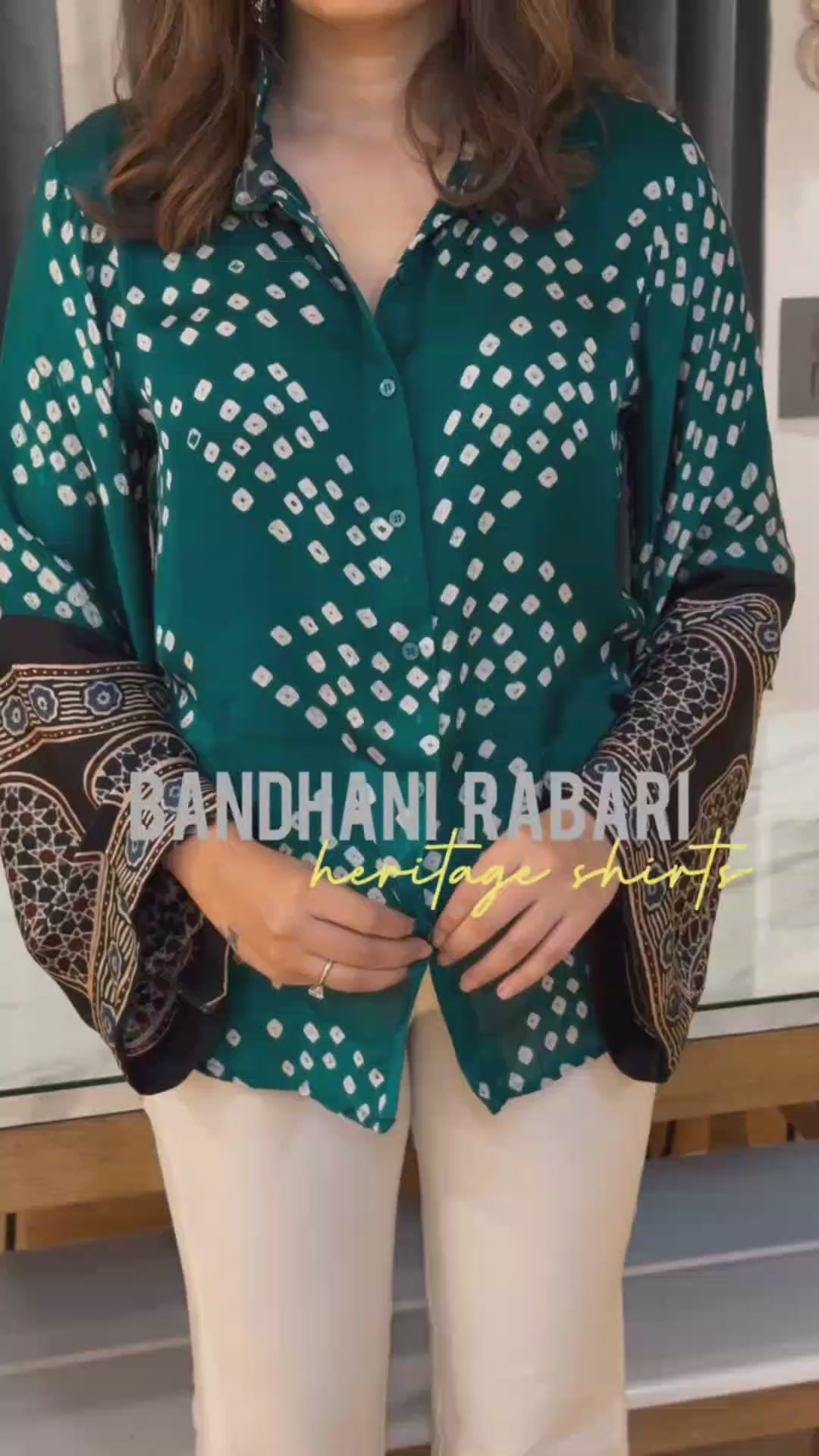Sufi Silk Bandhani Ajrak heritage Shirt & Pant Style
