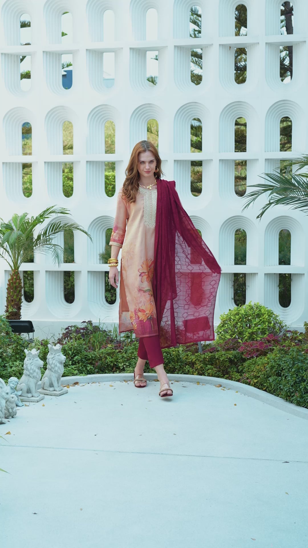 Saffron Rose – A Signature Suit Set by Designer