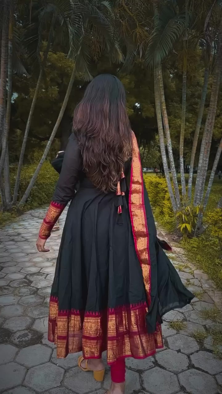Shipra Jequard Black Treditional Outfit