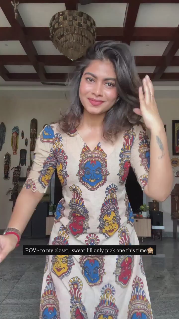 Kathak Motif Kurti for women (Only Kurti)